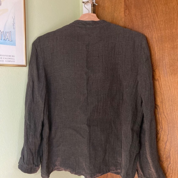 Eileen Fisher Petite Button Up Shirt - Picture 2 of 4